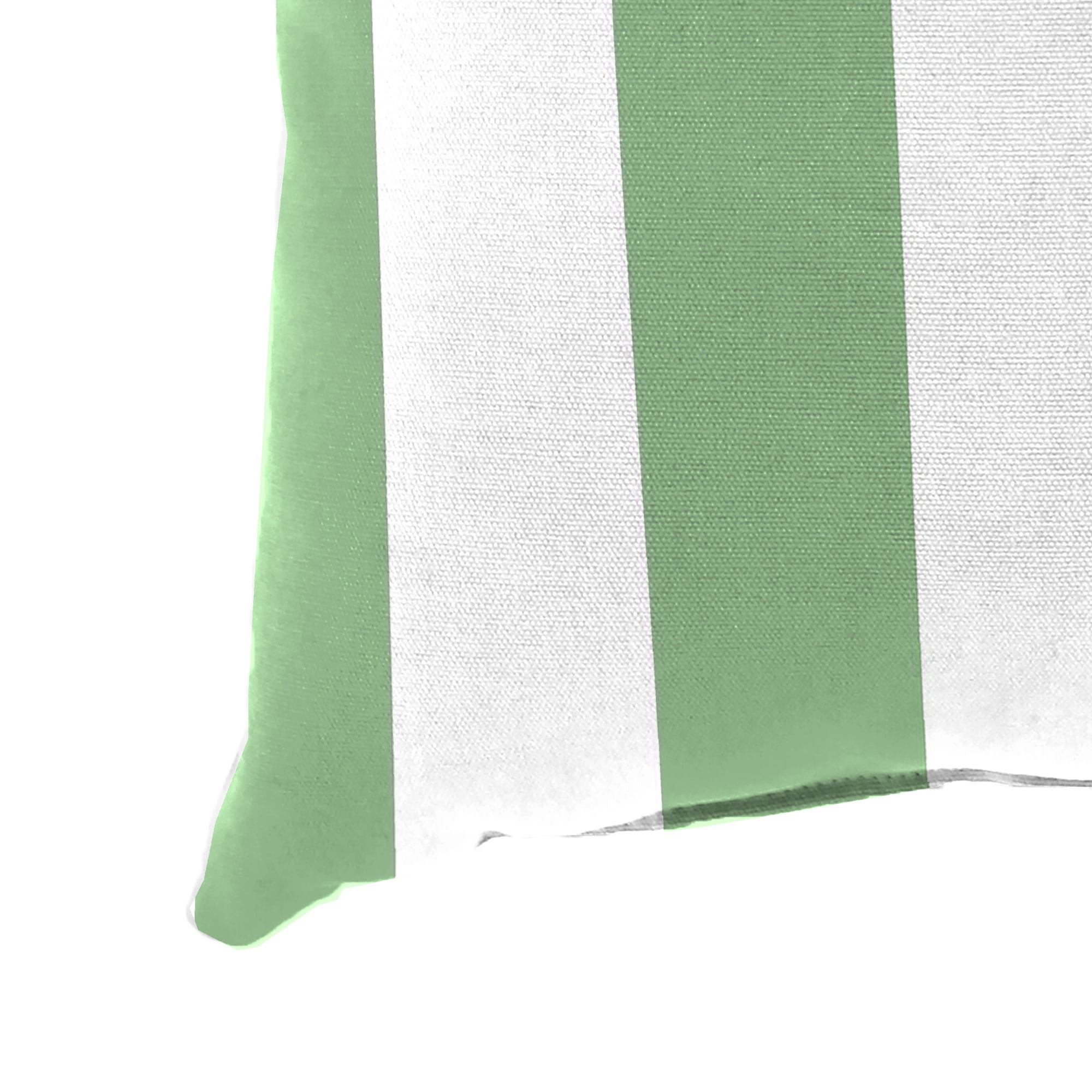 Jordan Manufacturing 20" x 20" Awning Cucumber Green Stripe Square Outdoor Throw Pillow (2 Pack)