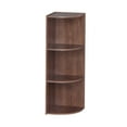 IRIS USA, 3Tier Corner Curved Shelf Organizer, Brown