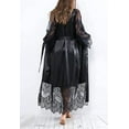 thumbnail image 4 of Women‘s Satin Silk Sleepwear Robe Babydoll Lingerie Nightwear Pyjamas Plus Size, 4 of 5
