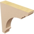 thumbnail image 5 of 2"W x 10"D x 10"H Thin Hughes Rough Cedar Woodgrain TimberThane Corbel, Primed Tan, 5 of 6