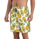 thumbnail image 2 of Balery Pineapple Traje de Baño Estilo Hawaiano para Hombre, Shorts de Secado Rápido con Bolsillos-Small, 2 of 6
