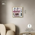 thumbnail image 5 of Petite Pink Store Drive By Canvas Fashion Illustration by Art Remedy, Gold Frame, 20" x 20", 5 of 7
