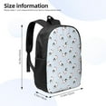 thumbnail image 2 of Uemuo Cute Farm Cow Printed Durable 17-inch Student Backpack - Lightweight, Waterproof, Adjustable Straps, Ideal for School, Work, Travel, 2 of 5