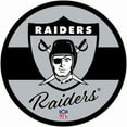 thumbnail image 2 of Las Vegas Raiders 23" LED Retro Logo Round Wall Sign, 2 of 3
