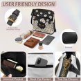 thumbnail image 6 of Tutolipy Waterproof Women's Single Shoulder Bag for Weekend Activities Travel, PU Leather Easy to Carry Crossbody Purse, Black Cat Daisy, 6 of 7