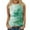Marble Print-Green 01, variant on Jewelreauty Casual Tank Tops for Women Sleeveless High Neck Print Tunic Shirts Summer Loose Going Out Tee (5XL, Navy)