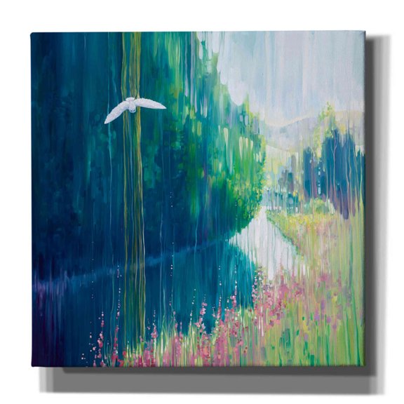 Epic Graffiti 'Enchanted' by Gill Bustamante, Canvas Wall Art, 12"x12"