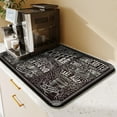 thumbnail image 3 of Small Coffee Bar Mats, Dish Drying Mat for Kitchen Counter Decor, Drainer Pad Absorbent Dry Mat, Drying Pad for Dishes 23.5x15.5 Inches, 3 of 6