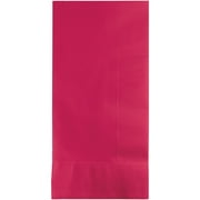 Party Central Club Pack of 600 Hot Magenta Pink Premium 2-Ply Disposable Dinner Napkins 8"