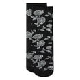 thumbnail image 5 of MeMoi Women's All-Over Fancy Floral Sheer Crew Sock - Womens - Female, One Size, White, 5 of 6