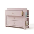 thumbnail image 4 of Graco Read-with-Me 3 Drawer Chest with Bookshelves and Removable Changing Topper, Blush with Driftwood, 4 of 14