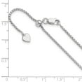 thumbnail image 2 of FJC Finejewelers 925 Sterling Silver Adjustable Round Box Chain 22 Inches x 1.5 mm, 2 of 8