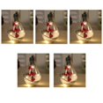 thumbnail image 1 of 5 Pieces Hanging Christmas Tree Balls with LED Lights Hanging Christmas Bauble with Artificial Snow and Pine Needles Berries for Christmas Tree Decorations(1), 1 of 5