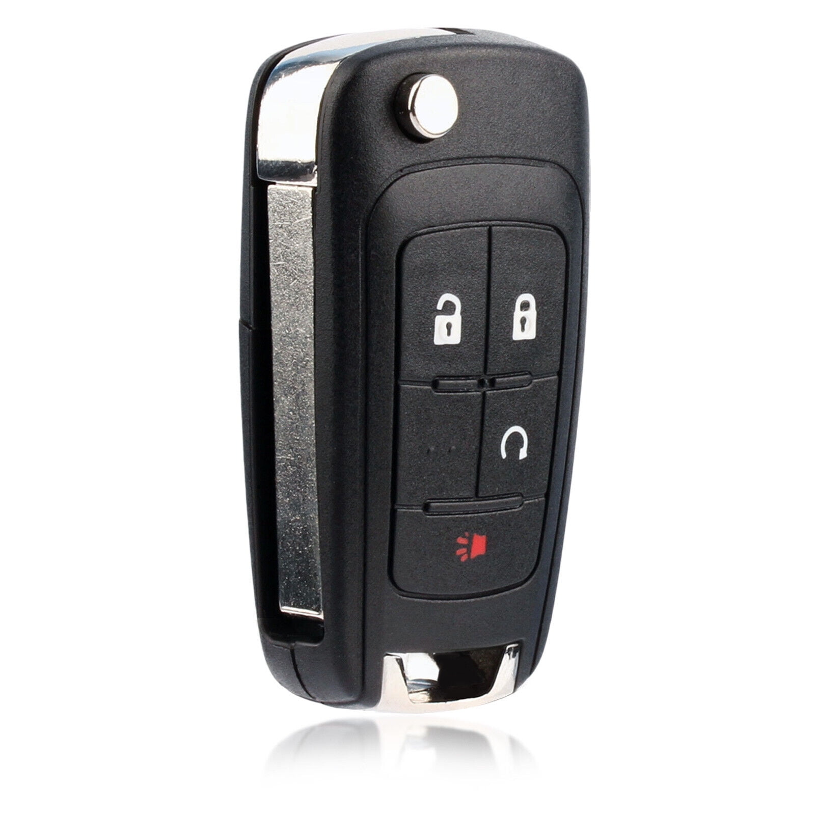 Replacement Remote Key Fob with Built-in Chip 4 Buttons, Fast Response, for Car Locking, Unlocking, and Remote Start