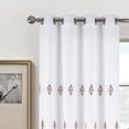 thumbnail image 5 of Moutainwind Polyester Sheer Curtains Double Layers Embroidered Floral Style Curtain Pair, 5 of 8