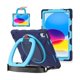 thumbnail image 1 of wonim11 for iPad (A16) 11th/10th Generation Case 2025/2022 (11″/10.9″),Heavy Sturdy Shockproof Kids Case with Screen Protector,Rotating Stand/Pencil Holder/Shoulder Strap (Navy Blue+Blue), 1 of 1