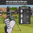 thumbnail image 2 of Enfriador de bolsas de golf Frostbox con aislamiento para 6 latas de cerveza, color negro y gris, 2 of 6