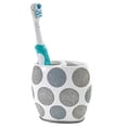 thumbnail image 4 of Avanti Linens Dotted Circles Collection, Toothbrush Holder, White, 4 of 10
