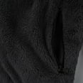 thumbnail image 4 of IYTR Mens Fleece Jacket Fashion Long Sleeve Hooded Coats Zip Up Fleece Lined Wool Thermal Winter Jackets (Black,XXXL), 4 of 9