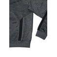 thumbnail image 5 of CULTURA SPORT Men's Active Fashion Hooded Fleece Sport Sweater For Gym Workout and Running, Athletic Hoodie Zipper , Heather Charcoal/Black - Full Zipper, XX-Large, 5 of 5