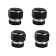 thumbnail image 2 of Motocicleta Coche de Válvula de Polvo Neumático Rueda 4x Cubre 14mm Hexagonal Negro Accesorios de Yotijar Válvula del neumático, 2 of 10