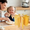 thumbnail image 6 of Pasta Drying Rack,Large Wood Pasta Rack Collapsible for Fresh Pasta Noodle Spaghetti Dryer Hanger Stand, 6 of 6