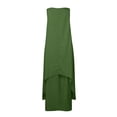 thumbnail image 5 of Gspmoly Robes Grande Taille pour Femmes aux Formes, Mode Femmes Été Décontracté Uni Col Rond Sans Manches Robe Longue Style Camisole Robes de Cocktail pour Femmes jusqu'à 70 % de Rabais, 5 of 5