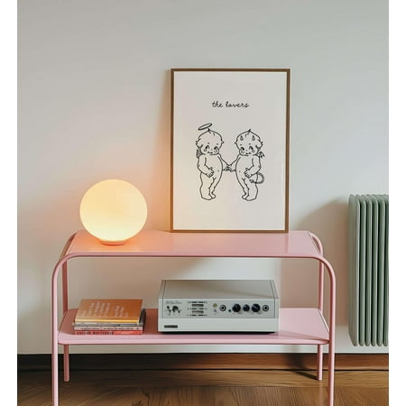 Cute Kewpie Poster, Preppy Wall Art, Girly Wall Posters, Vintage Cartoon Wall Art, Dorm Room Decor, Retro Trendy Wall Poster, Lovers Art Poster, Unframed Poster Size 8x12 F03.1.14l1815