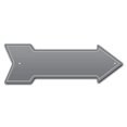 thumbnail image 1 of SignMission P-ARROW-999839 Panneau Flèche Grise 6 x 18 Po de Large, 1 of 4