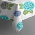 thumbnail image 4 of Pioneer Flower Floral Print Pattern Rectangle Tablecloth 60"x102", Waterproof Polyester Table Cloth, Wipeable Spillproof for Dining Camping Indoor Outdoor, 4 of 6