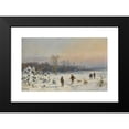 thumbnail image 2 of Bernhard Mühlig 18x13 Black Modern Framed Museum Art Print Titled - Hunters in the Snow, 2 of 5