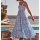 thumbnail image 4 of Vestido de tirantes, vestido informal de verano, vestido estampado con tirantes, vestido largo informal para mujer, rendimiento comprobado, 4 of 7
