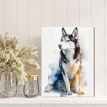 thumbnail image 2 of Siberian Husky Watercolor Canvas Wall Art Home Decor Pet Gift for Living Room Bedroom Office Living Room, 2 of 8
