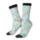 thumbnail image 1 of Balery Vintage Floral Calcetas Largas con Estampado para Hombre y Mujer – Suaves y Transpirables, Talla Única (US 5-11), 1 of 6