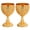 Gold, variant on qczoyo Vintage Chalice Medieval Goblet: 2 Pcs Metal Embossed Wine Cup for Royal Wedding Anniversary, 30ml Retro Shot Glass Brass Gold, White