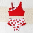 thumbnail image 6 of Aihuaihua Girls Two Piece Bikini Swimwear for Toddlers and Floral Print Tankini Set Beach Holiday, 6 of 7