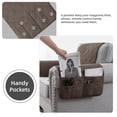 thumbnail image 5 of TOPCHANCES 3Pcs Sofa Armrest Cover Headrest Cover, Waterproof Recliner Chair Arm Cover with Pockets, Wear Resistant Arm Protector Cover, Quilted Armrest Slipcover Headrest Protector (Taupe), 5 of 12