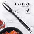 thumbnail image 2 of Nylon Fork Made of Heat Resistant Nylon with Plastic Handle with Hole Ideal for use with Non-Stick Pots and Pans (Pack Of 2) - By Ram Pro, 2 of 7