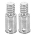 thumbnail image 1 of Phenofice 2Pcs Metal Threaded Extension Pole Adapter Tips for Brooms Mops and Brushes Silver Alloy, 1 of 8
