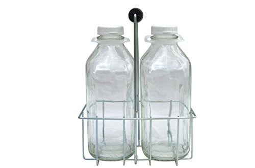 2 Cell Wire Milk Bottle Carrier for 64 Oz Bottles