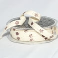 thumbnail image 2 of The Ribbon People Beige Ocean Print Woven Edge Craft Ribbon 0.37" x 54 Yards, 2 of 2