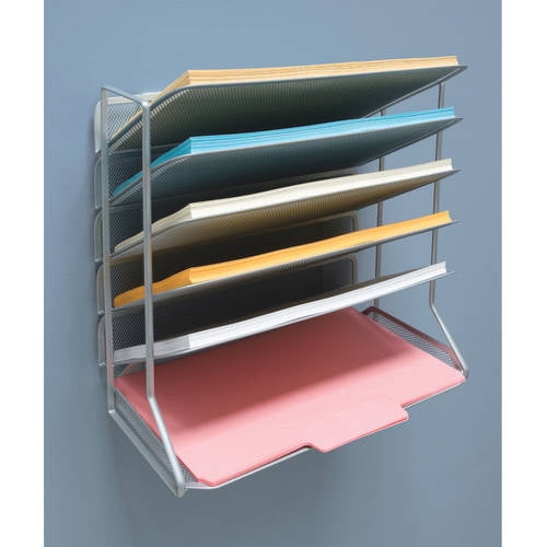 Seville Classics 6-Tier Mesh Desk/Wall Organizer, Legal Size