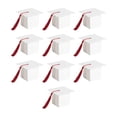 thumbnail image 2 of 10 Pieces Graduation Cap Gift Boxes for Congrats Table Centerpieces Ceremony White, 2 of 8