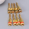 thumbnail image 2 of MasteelfCA 8 Pcs Câble Audio Musical Plaqué Or 4MM Connecteur Banane, 2 of 7