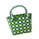 thumbnail image 3 of Bolso de mano tejido, lavable, multiusos, moderno, ideal para compras navideñas y citas. verde, 3 of 9
