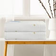 thumbnail image 3 of Unique Bargains Cotton 2 Pack Absorbent Bath Towels Quick Dry and Lightweight Towels White 28" x 56", 3 of 8