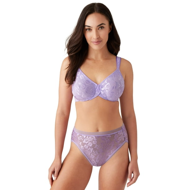 Wacoal Women's Plus Size Awareness Full Figure Underwire Bra-Discontinued,  Purple Rose, 40D