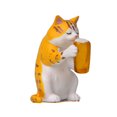 thumbnail image 1 of Corbata cálida para atar uno mismo, gato borracho, tigre, adorno, 1 of 4