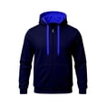 thumbnail image 2 of Qiyinn Men's Zip Up Hoodie Lightweight Baseball Raglan Hooded Sweatshirt, 2 of 7