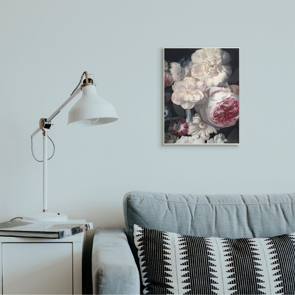 Stupell Industries Blushing Floral Petals Enchanting Pink White Flowers Wall Plaque by Ziwei Li